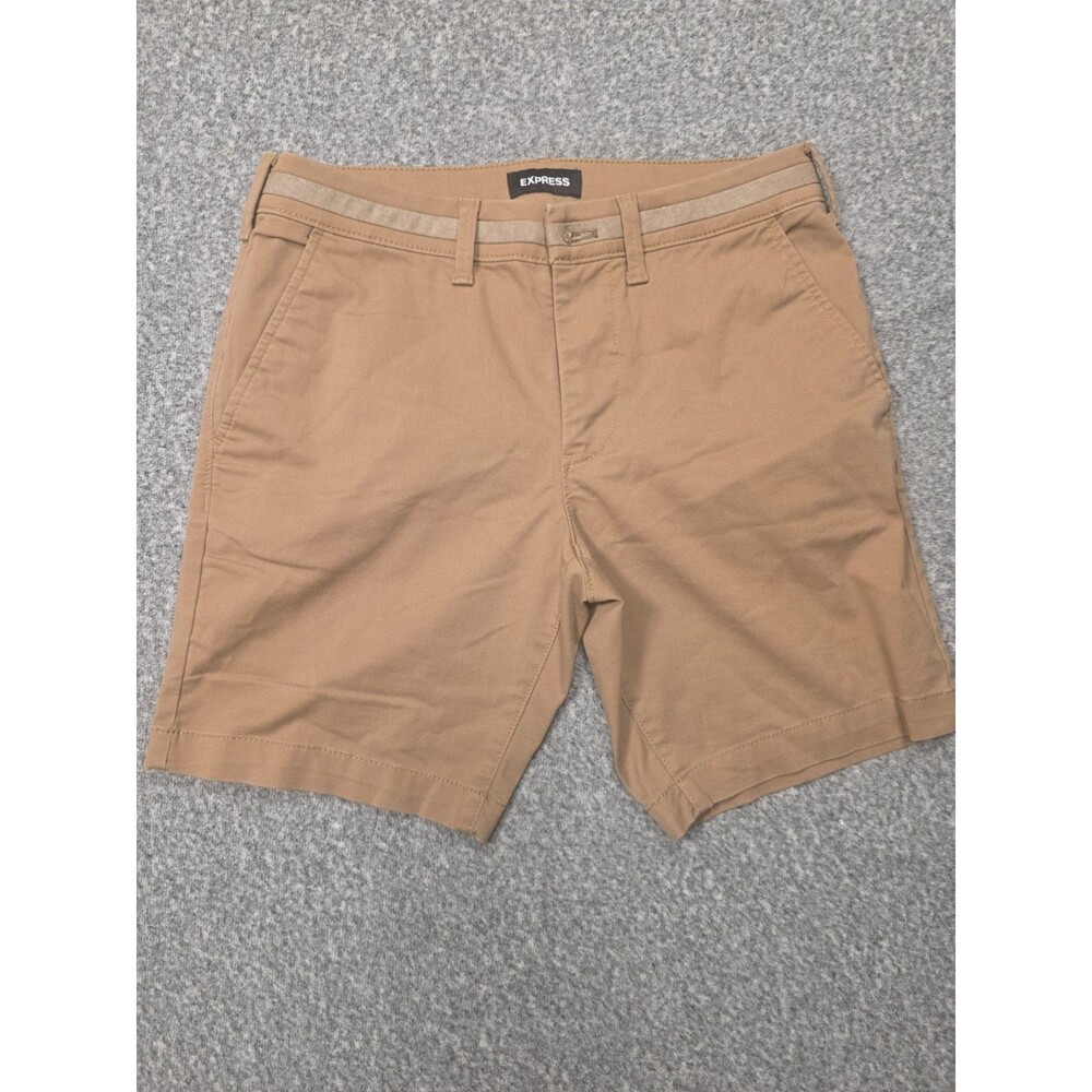 Express | Men’s | Khaki | Chino | Short | 28" Waist | 8' Inseam | Used